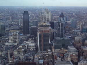 The City from the Shard.  27 Jan 2013.